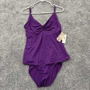 Tommy Bahama Swimsuit Womens Size 12 D Cup Chic Feminine Flowy Vintage Style